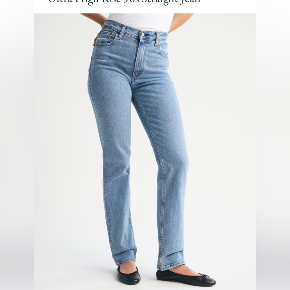 Abercrombie & Fitch 90’s Straight Ultra High Rise Jeans 25 Long